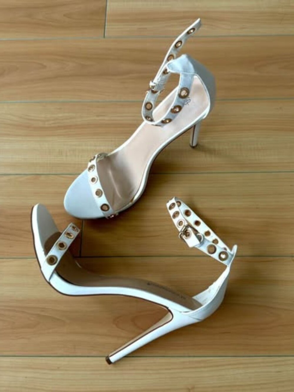 White Stiletto Heels - US 11
